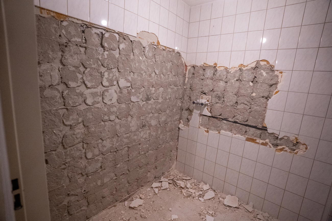 Badkamer renovatie project woningbouwvereniging